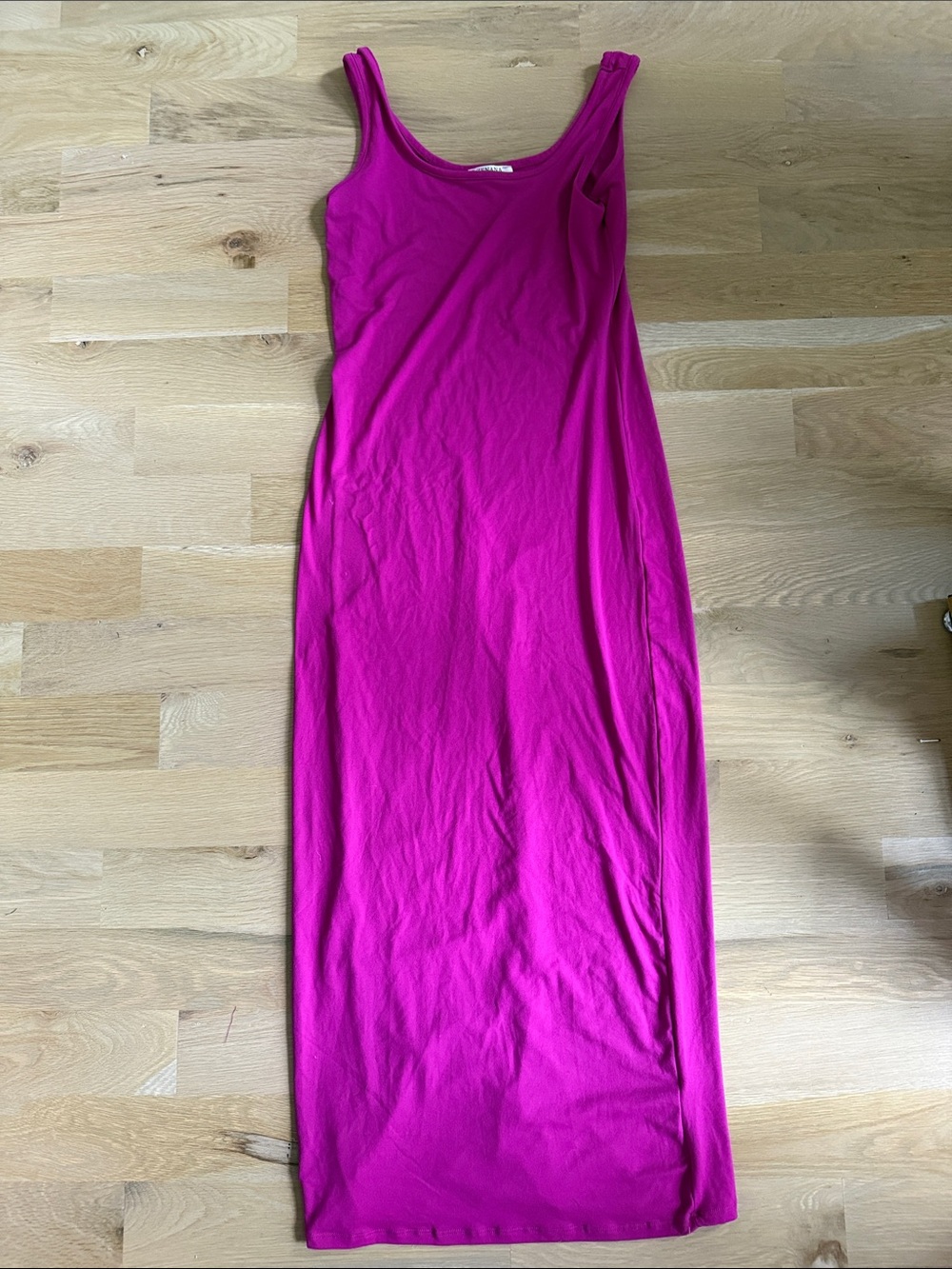 Zara Bright Fuchsia Tank Maxi Dress